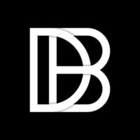 Letter DB or BD Logo vector