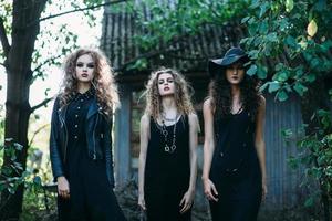 Three vintage witch go to the Sabbat photo