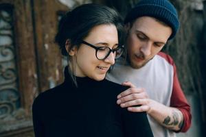 Young beautiful couple photo