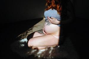 pregnant young woman photo