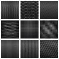 Various of carbon fiber seamless pattern backgrounds vector