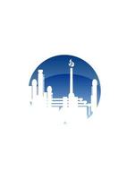 Industry and fuel refinery icon vector