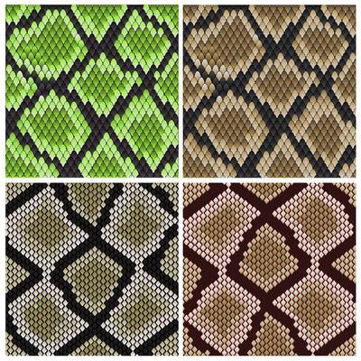 Seamless snake skin patterns