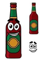 Happy beer pint cartoon vector