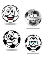 dibujos animados de fútbol o personajes de fútbol vector
