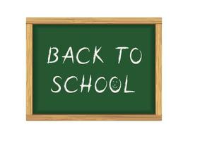 Back to school blackboard poster vector