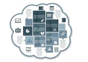 diseño de infografías de negocios vector