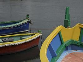 marsaxlokk,Malta,2017- the harbor of Marsaxlokk on Malta island photo