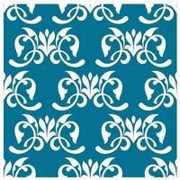 Blue decorative seamless pattern vector