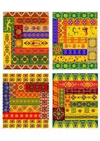 Ethnic abstract pattern in african style vector