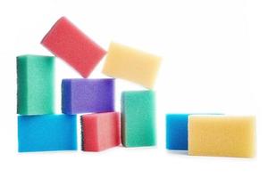 Colors of sponges photo