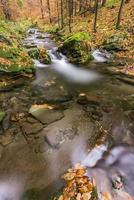 View of autumn waterfalls photo