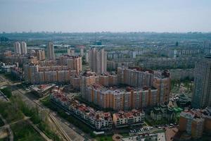 kiev, capital de ucrania. vista aérea. foto