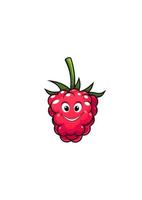 Happy cheeky cartoon raspberry vector