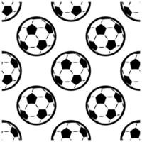 Seamless background pattern of footballs vector