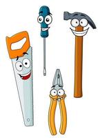 Happy and joyful work tools vector