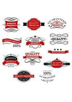 High quality product banners and labels vector