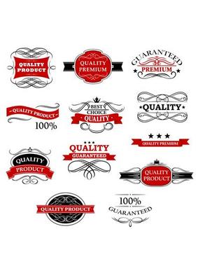 High quality product banners and labels