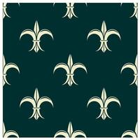 French seamless pattern with fleur de lys flowers vector