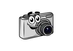Linda pequeña cámara compacta de dibujos animados