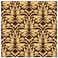 Seamless arabesque pattern in brown and beige vector