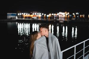 A pair of lovers on the waterfront photo