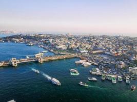 fotografía aérea del puente de galata foto