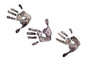 Imprint three hands photo