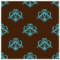 Retro azure seamless pattern vector