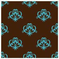 Retro azure seamless pattern vector