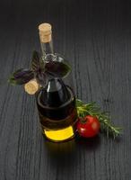 Oil, vinegar with rosemary photo