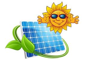Solar energy concept vector
