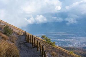 trail on a mountainside photo