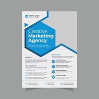 Corporate Flyer Template. Free Vector