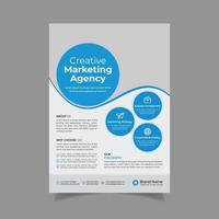 Corporate Flyer Template. Free Vector