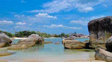 the beauty of Tanjung Tinggi beach, Laskar Pelangi, Belitung, Indonesia photo