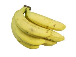 plátanos fruta aislada sobre fondo blanco foto