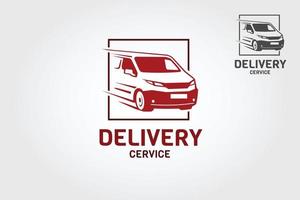ilustración del logotipo del vector del servicio de entrega. este logotipo ofrece calidad moderna y excelente para todos los gustos y necesidades.