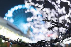 Christmas zone on Kontraktova Square with a Ferris wheel photo