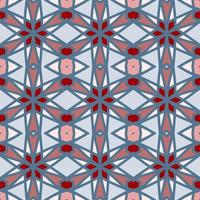 Geometric pattern in blue shades. Colorful ornamental graphic design. Mosaic ornaments. Pattern template. Vector illustration.