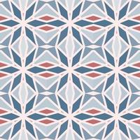Geometric pattern in blue shades. Colorful ornamental graphic design. Mosaic ornaments. Pattern template. Vector illustration.