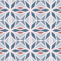 Geometric pattern in blue shades. Colorful ornamental graphic design. Mosaic ornaments. Pattern template. Vector illustration.