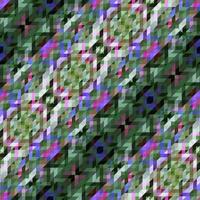 Vector seamless pattern with rhombuses green and blue elements. Beautiful background with rectangles and squares.