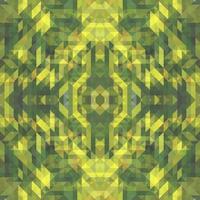 Vector seamless pattern with rhombuses green and blue elements. Beautiful background with rectangles and squares.
