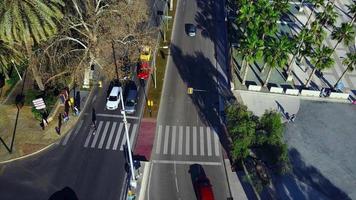 City street from the air. photo