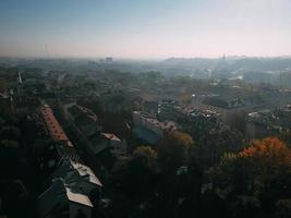 Aerial View of the Old Polish City of Krakow photo