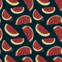 Seamless pattern with cut figs. vector