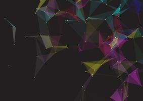 abstract low poly network communications background design vector