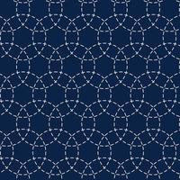 japanese sashiko styled pattern background vector