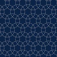 japanese sashiko styled pattern background vector